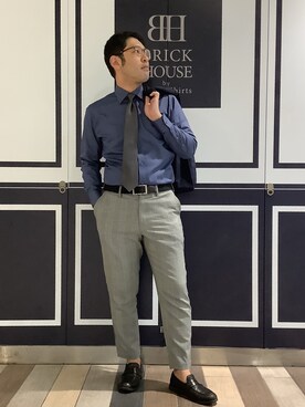 「BRICK HOUSE by TOKYO SHIRT（ブリックハウス）のアイテム（ジャケット/アウター）」を使った、BRICK HOUSE by Tokyo Shirts 川崎アゼリア店さん（メンズ・175cm）の秋コーディネート