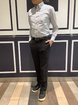 「メンズファッション」｜BRICK HOUSE by Tokyo Shirts 川崎アゼリア店さん（メンズ・170cm）の秋コーディネート