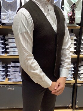BRICK HOUSE シャツ工房 富山ファボーレ店さん（メンズ・177cm）の秋コーディネート