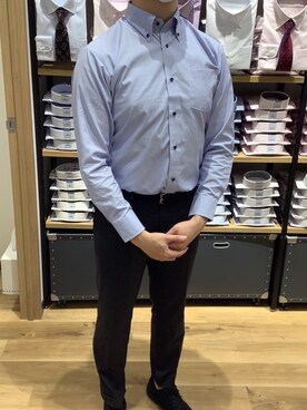 BRICK HOUSE シャツ工房 富山ファボーレ店さん（メンズ・177cm）の冬コーディネート