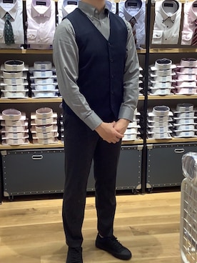 BRICK HOUSE シャツ工房 富山ファボーレ店さん（メンズ・177cm）の秋コーディネート