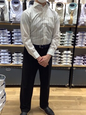 BRICK HOUSE シャツ工房 富山ファボーレ店さん(メンズ・177cm)の春コーディネート