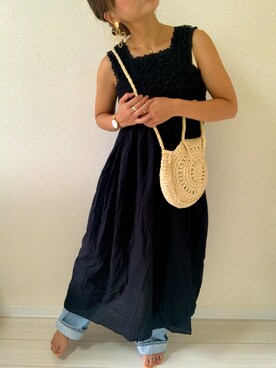 デニムパンツを使った 黒ワンピ の人気ファッションコーディネート Wear デニムパンツを使った 黒ワンピ の人気ファッションコーディネート Wear