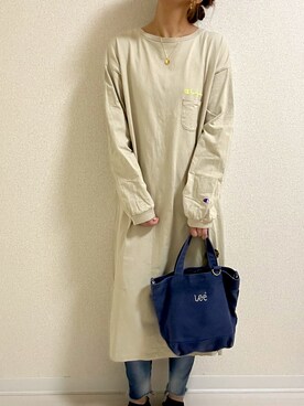 Champion チャンピオン のワンピースを使った人気ファッションコーディネート Wear