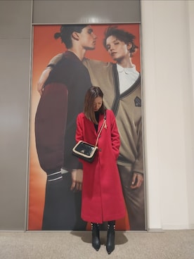 「ARMANI EXCHANGE（アルマーニエクスチェンジ）のアイテム（チェスターコート）」を使った、ayanoさん（レディース・165cm）の秋コーディネート