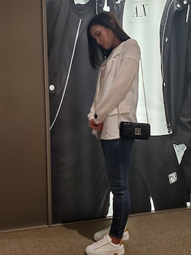「デニムっていいよね」｜「アイテム（財布/小物）」を使った、ayanoさん（レディース・165cm）の夏コーディネート