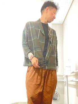 「シサム工房（シサムコウボウ）のアイテム」を使った、攝groovinさん（メンズ・175cm）の秋コーディネート