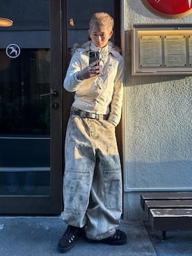 「Port（ポート）のアイテム」を使った、綾さん（メンズ・173cm）の冬コーディネート