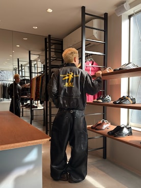 「アイテム（ローファー）」を使った、綾さん（メンズ・173cm）の秋コーディネート