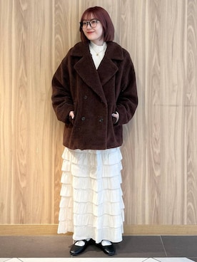 「アイテム（スカート）」を使った、ローサさん（レディース・159cm・10代）の秋コーディネート