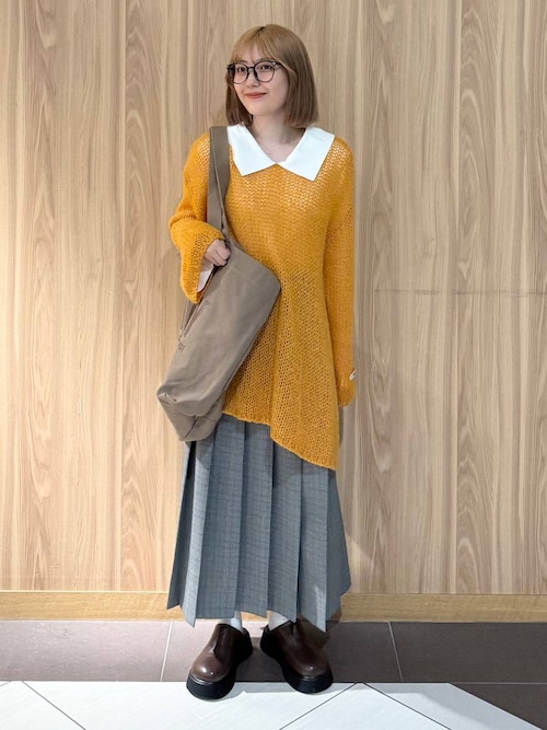 【新品タグ付き】LOWRYS FARM　サトムラ BIGエリタイトLS 588981（ニット/セーター）｜LOWRYS FARM