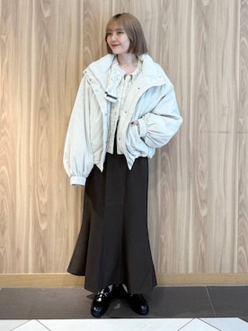 「アイテム（その他アウター）」を使った、ローサさん（レディース・159cm・10代）の秋コーディネート