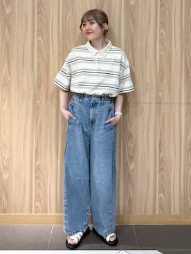 「アイテム（サンダル）」を使った、ローサさん（レディース・159cm・10代）の夏コーディネート