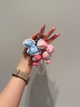 「アイテム（キーホルダー、ピンク系）」を使った、ローサさん（レディース・159cm）の夏コーディネート