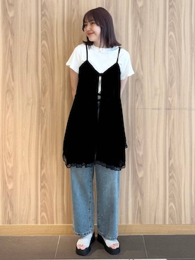 「アイテム（ワンピース/ドレス）」を使った、ローサさん（レディース・159cm・10代）の夏コーディネート