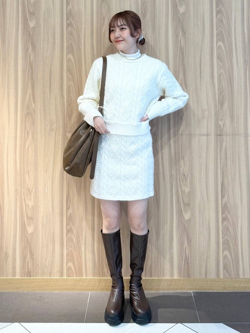 セール】ケーブルニットプルオーバーLS 240860（ニット