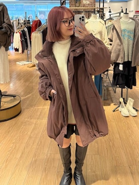 「アイテム（ジャケット/アウター）」を使った、ローサさん（レディース・159cm・10代）の秋コーディネート