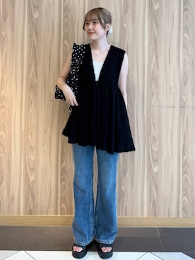 「アイテム（バッグ）」を使った、ローサさん（レディース・159cm・10代）の秋コーディネート