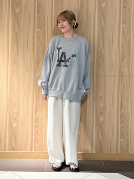 「アイテム（スウェット）」を使った、ローサさん（レディース・159cm・10代）の夏コーディネート