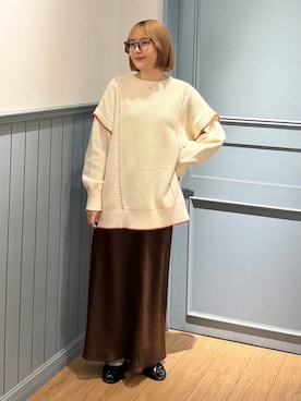 「アイテム（スカート）」を使った、ローサさん（レディース・159cm・10代）の秋コーディネート