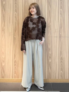 「アイテム（パンプス）」を使った、ローサさん（レディース・159cm・10代）の秋コーディネート