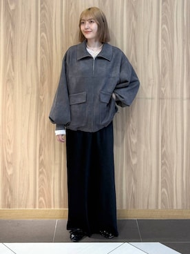 「アイテム（ブルゾン）」を使った、ローサさん（レディース・159cm・10代）の秋コーディネート
