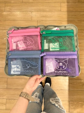 「LOWRYS FARM（ローリーズファーム）の【サンリオキャラクターズ】メッシュポーチ 647250/GOODS（ポーチ、その他）」を使った、ローサさん（レディース）の春コーディネート