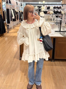 「アイテム（キーホルダー）」を使った、ローサさん（レディース・159cm）の夏コーディネート