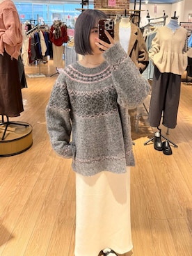 「アイテム（スカート）」を使った、ローサさん（レディース・159cm・10代）の冬コーディネート