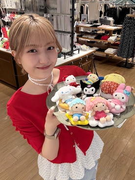 「LOWRYS FARM（ローリーズファーム）の【サンリオキャラクターズ】ヌイキーホルダー8 647243/GOODS（キーホルダー、その他）」を使った、ローサさん（レディース）の春コーディネート