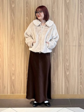 「アイテム（スカート）」を使った、ローサさん（レディース・159cm・10代）の秋コーディネート