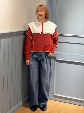 「アイテム（パンツ）」を使った、ローサさん（レディース・159cm・10代）の秋コーディネート