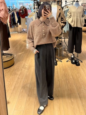 「アイテム（パンツ）」を使った、ローサさん（レディース・159cm・10代）の冬コーディネート