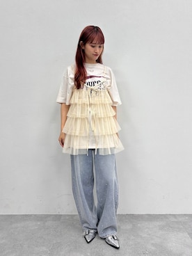 「アイテム（その他トップス）」を使った、yosongniさん（レディース・158cm・20代）の夏コーディネート
