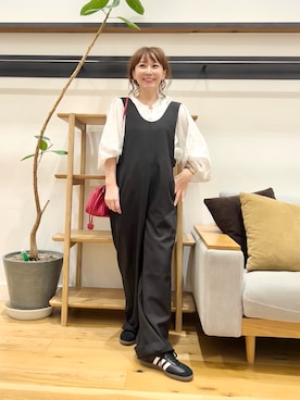 「アイテム（オールインワン・サロペット）」を使った、+++ゆき+++さん（レディース・151cm）の秋コーディネート