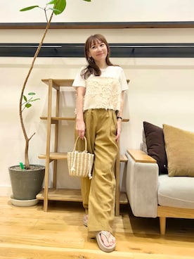 「イエベ春」｜「アイテム（グレー系）」を使った、+++ゆき+++さん（レディース・151cm）の夏コーディネート