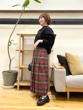 「アイテム（スカート）」を使った、+++ゆき+++さん（レディース・151cm）の秋コーディネート