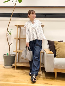 「ストレート×イエベ」｜+++ゆき+++さん（レディース・151cm）の夏コーディネート