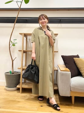 「FORK&SPOON（フォークアンドスプーン）のアイテム（ワンピース）」を使った、+++ゆき+++さん（レディース・151cm）の夏コーディネート