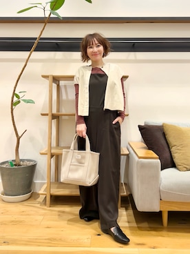 「アイテム（オールインワン・サロペット）」を使った、+++ゆき+++さん（レディース・151cm）の秋コーディネート