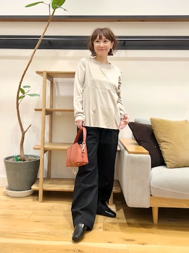「アイテム（チノパンツ）」を使った、+++ゆき+++さん（レディース・151cm）の秋コーディネート
