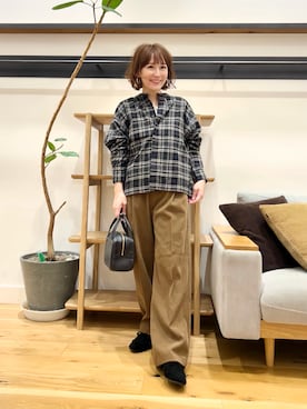 「アイテム（ローファー）」を使った、+++ゆき+++さん（レディース・151cm）の秋コーディネート