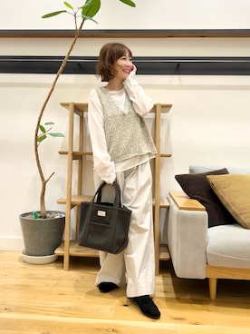「アイテム（シャツ/ブラウス）」を使った、+++ゆき+++さん（レディース・151cm）の秋コーディネート