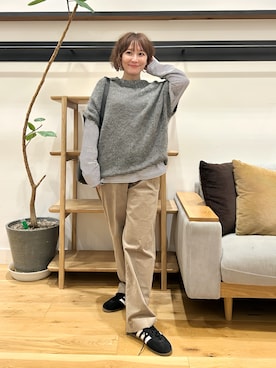 「adidas（アディダス）のadidas　TOKYO W（スニーカー）」を使った、+++ゆき+++さん（レディース・151cm）の秋コーディネート