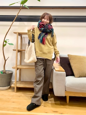 「アイテム（サンダル）」を使った、+++ゆき+++さん（レディース・151cm）の秋コーディネート