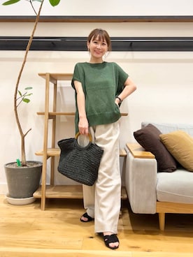 「アイテム（トートバッグ）」を使った、+++ゆき+++さん（レディース・151cm）の夏コーディネート