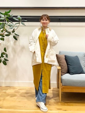 「Barbour（バブアー）の『別注』Barbour　BEDALE（その他アウター）」を使った、+++ゆき+++さん（レディース・151cm）の秋コーディネート