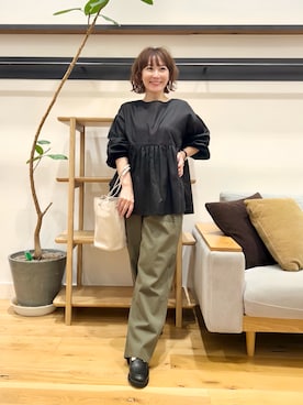 「アイテム（ローファー）」を使った、+++ゆき+++さん（レディース・151cm）の秋コーディネート