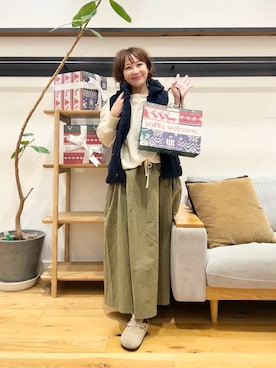 「アイテム（サンダル）」を使った、+++ゆき+++さん（レディース・151cm）の冬コーディネート