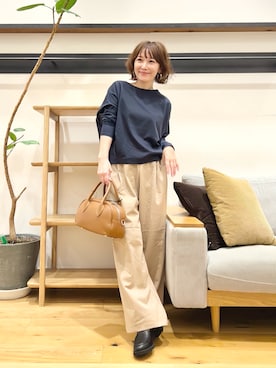 「アイテム（ローファー）」を使った、+++ゆき+++さん（レディース・151cm）の秋コーディネート